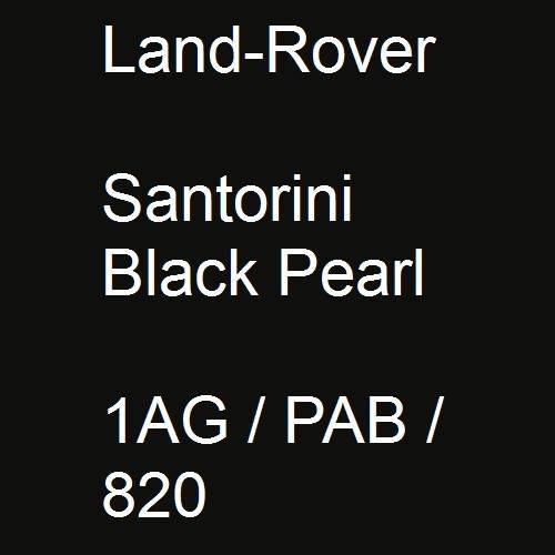 Land-Rover, Santorini Black Pearl, 1AG / PAB / 820.